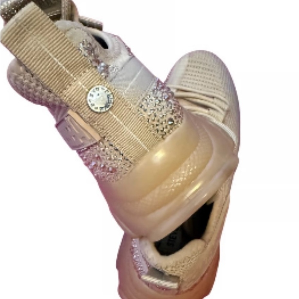 Steve Madden Cream and Rhinestone Women's Sneakers